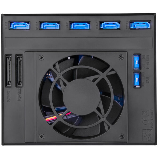 SilverStone SST-FS305-12G External 3.5-Inch Enclosure, 5-Bay - Black image number 2