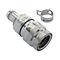 Koolance QDT3 Viton Female Quick Disconnect No-Spill Coupling, Panel Barb for ID 10mm (3/8in)