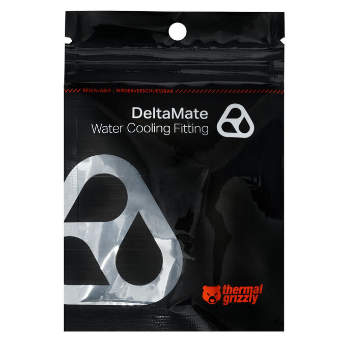 Thermal Grizzly DeltaMate Quick Disconnect Male - F, Matte Nickel image number 2
