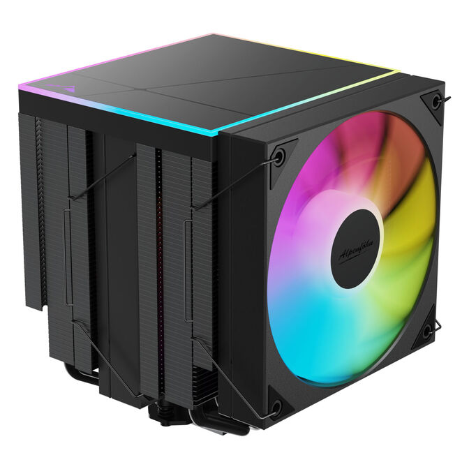 Alpenf&ouml;hn Matterhorn 2 Aurora Max CPU Cooler, 250 W TDP, Dual-Tower, 2x 120 mm PWM, ARGB &ndash; Black image number 0