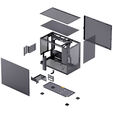 Jonsbo D32 PRO Mesh PC-Geh&auml;use, Mini-Geh&auml;use, mATX - schwarz image number null