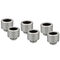 Thermal Grizzly DeltaMate Fitting, Messing, G1/4&rdquo;-Gewinde - nickel, HT14, 6er-Pack