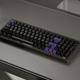 Ducky Cushion 98 Gaming Keyboard, 96%, US Layout, Shush Red Switches &ndash; Matte Black image number null