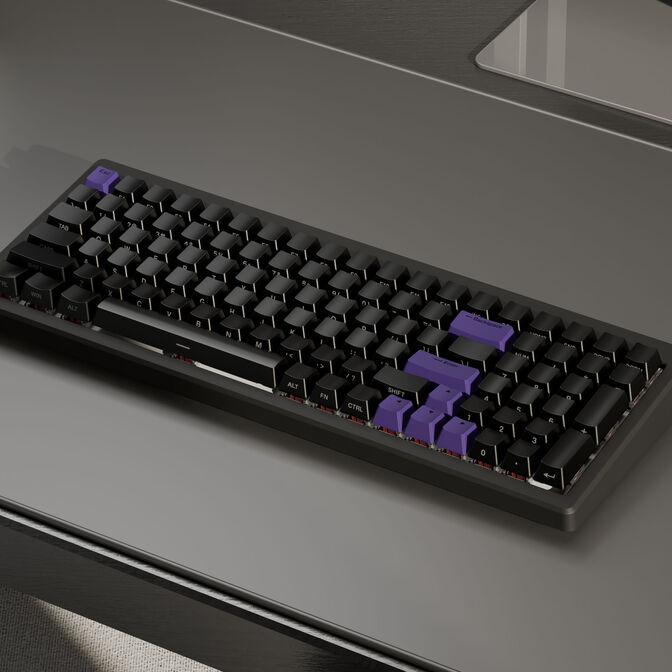 Ducky Cushion 98 Gaming Keyboard, 96%, US Layout, Shush Red Switches &ndash; Matte Black image number 8