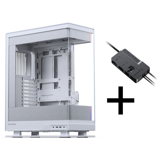 Phanteks Evolv X2 Matrix Case Bundle, Mid-Tower, E-ATX, Tempered Glass + Nxlinq V2 HUB - white image number 0