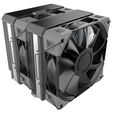 Montech NX600 CPU K&uuml;hler, Dual Tower - 2x 120mm, schwarz image number null