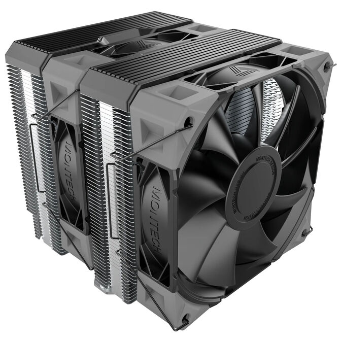 Montech NX600 CPU K&uuml;hler, Dual Tower - 2x 120mm, schwarz image number 0