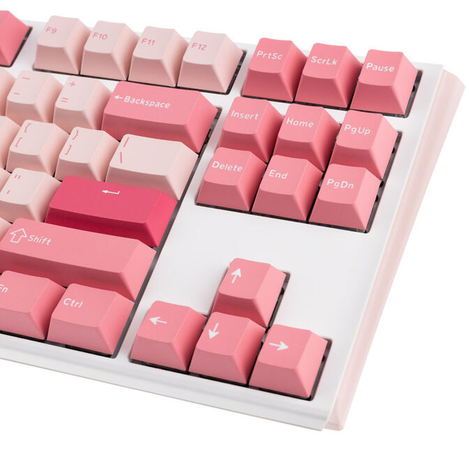 Ducky One 3 Gossamer TKL Pink Gaming Keyboard - MX-Black Clear Top (US) image number 7