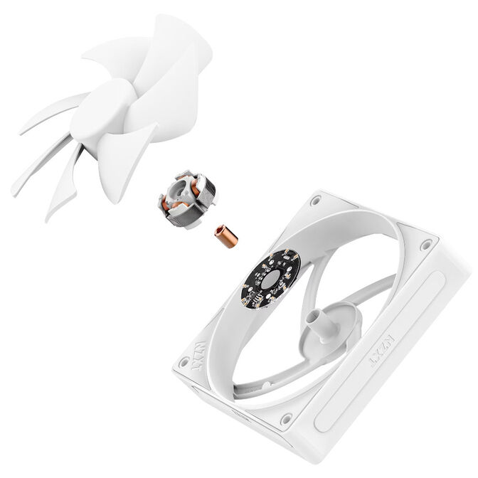 NZXT F140P V2 PWM Fan, Static Pressure - 140mm, White image number 4