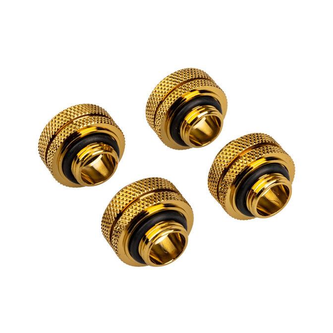 Corsair Hydro X Series XF Hardline Anschluss gerade G1/4 auf 14mm AD Hardtube - 4er Pack, gold image number 1