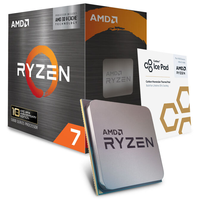 AMD Ryzen 7 5800X3D 4.5 GHz AM4 10 Years Anniversary Edition - boxed, without cooler image number 0
