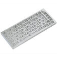 Glorious GMMK Pro White Ice 75% TKL Keyboard - Barebone, ANSI Layout, Silver image number null
