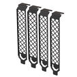 SilverStone SST-Aeroslots-2B - PCI slot covers, 4 pieces - black image number null