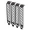 SilverStone SST-Aeroslots-2B - PCI slot covers, 4 pieces - black