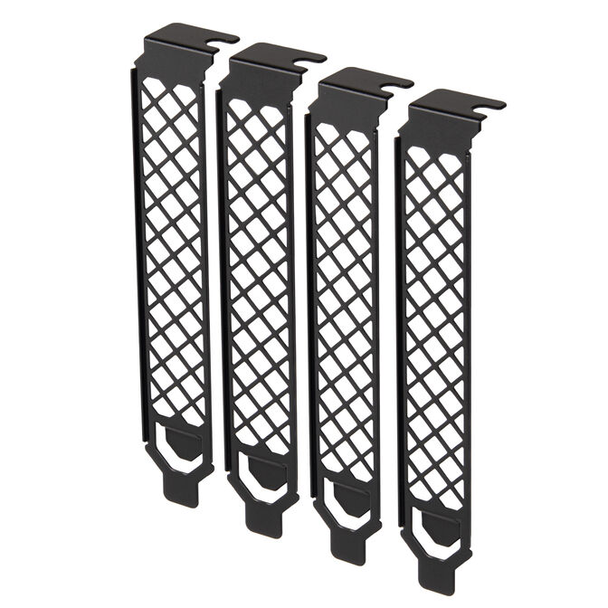 SilverStone SST-Aeroslots-2B - PCI slot covers, 4 pieces - black image number 0