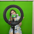 Streamplify SCREEN LIFT Green Screen, 150 x 200cm, hydraulisch, rollbar image number null