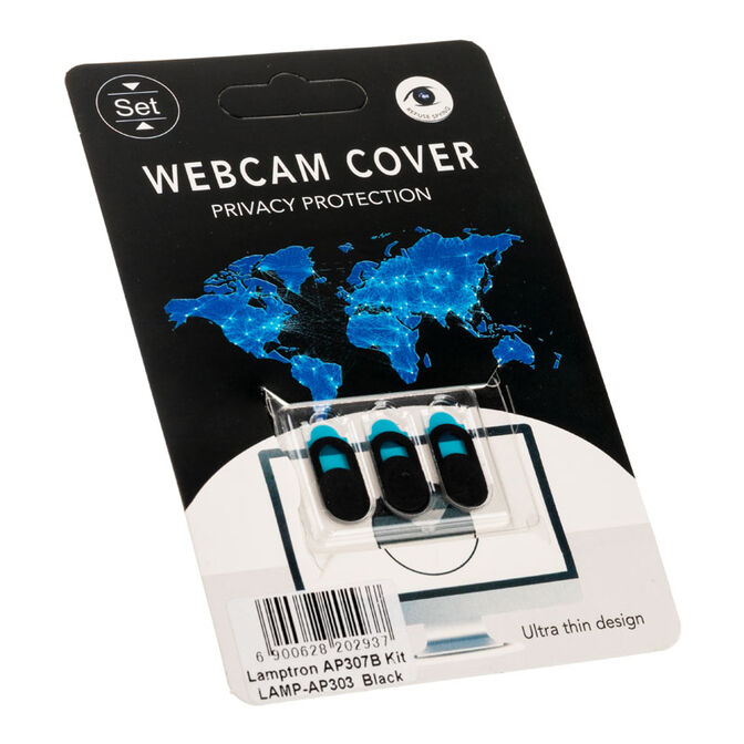 Lamptron Webcam Slide Cover, 3 pieces - black image number 2