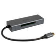 Akasa USB 3.2 Gen1 Type-C 3-in-1 Card Reader - silver image number null