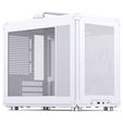 Jonsbo C6 MAX PC case, mini case, Micro-ATX, Tempered Glass - white image number null