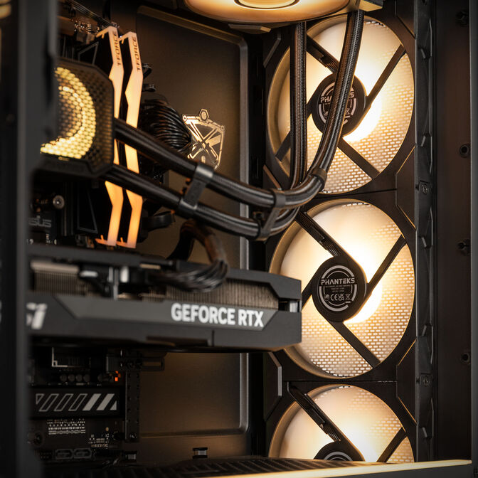 KingForge Gaming PC Platinum, AMD Ryzen 7 7800X3D, RTX 5070 Ti, Phanteks Eclipse G400A &ndash; Prebuilt PC with Windows image number 6