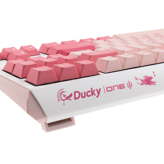 Ducky One 3 Gossamer TKL Pink Gaming Keyboard - MX-Black Clear Top (US) image number 6