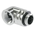 Barrow Dazzle Adapter 90 Degree G1/4 Inch Male to G1/4 Inch Female - Swivel, Silver image number null