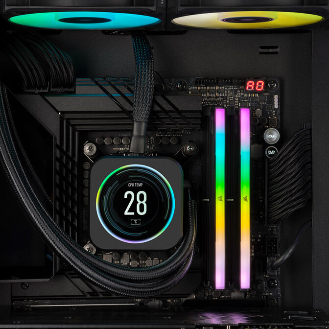 Corsair Vengeance, RGB, DDR5-7200, CL36, Intel XMP 3.0 - 48 GB Dual Kit, black image number 6