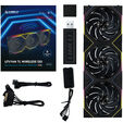 Lian Li UNI FAN TL Wireless L&uuml;fter, ARGB, PWM, 3er-Pack - Reverse Blade, 120mm, schwarz image number null