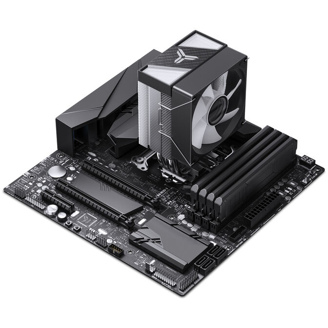 Jonsbo CR-1400 V2 CPU cooler, RGB - 92mm, black image number 9