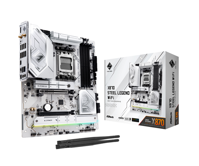 ASRock X870 Steel Legend WiFi Mainboard, Sockel AM5, AMD X870, ATX, DDR5 image number 0