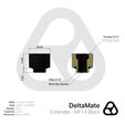 Thermal Grizzly DeltaMate Extender - MF14, black image number null