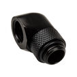 Alphacool Eiszapfen Adapter 90 Grad G1/4 Zoll AG auf G1/4 Zoll IG - drehbar, schwarz image number null