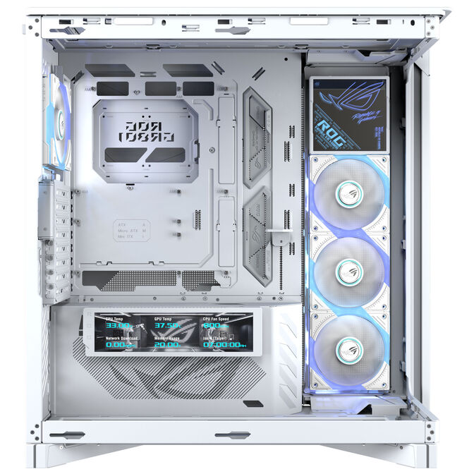 ASUS ROG Cronox GR801 PC-Geh&auml;use, Big-Tower, E-ATX, ARGB, Tempered Glass - wei&szlig; image number 6