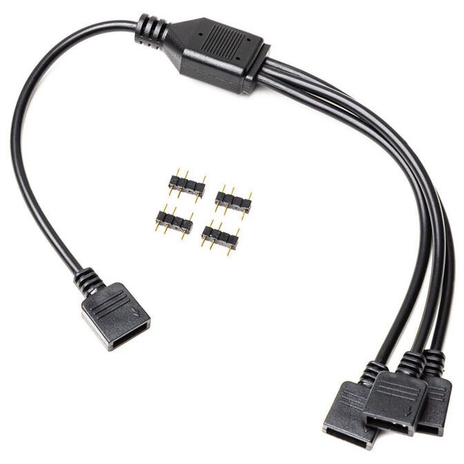 EK Water Blocks EK-Loop D-RGB splitter cable, 3-way - black image number 1