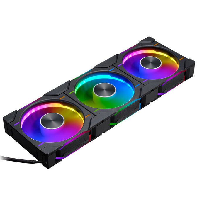 Phanteks NV7 E-ATX-Geh&auml;use, Tempered Glass, ARGB + D30 PWM Regular Airflow D-RGB L&uuml;fter, 3er Pack - 120mm, schwarz image number 11