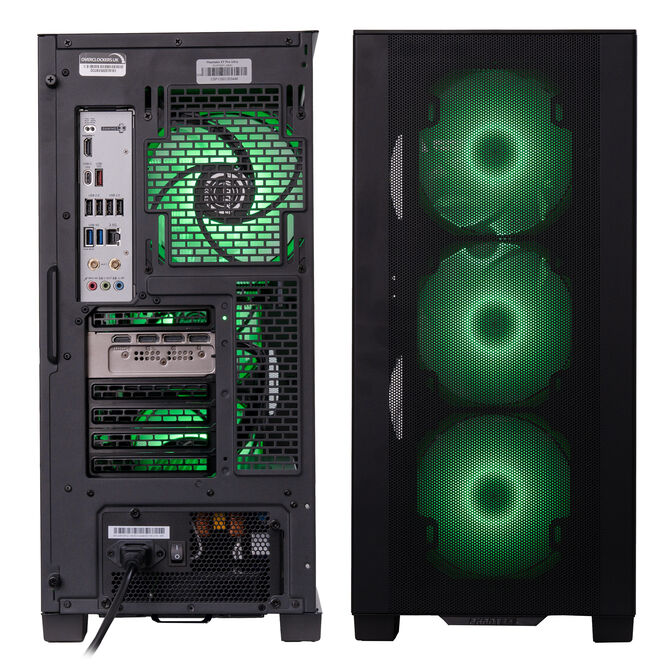Gaming-PC Mach 5 Gr&uuml;n, AMD Ryzen 5 7500X3D, RTX 5070 Ti - Fertig-PC mit Windows image number 2