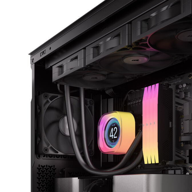 Corsair iCUE LINK RX120 MAX Series, PWM L&uuml;fter, 3er Pack - 120mm, schwarz image number 15
