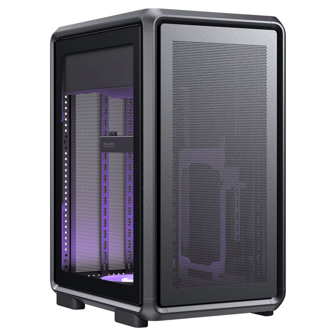 Cooler Master MasterFrame 400 Mesh PC-Geh&auml;use, Midi-Tower, Micro-ATX, ARGB, Tempered Glass - schwarz image number 1