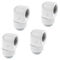 Alphacool Eisfrost L-connector rotatable G1/4 female to G1/4 female - 4 pieces white