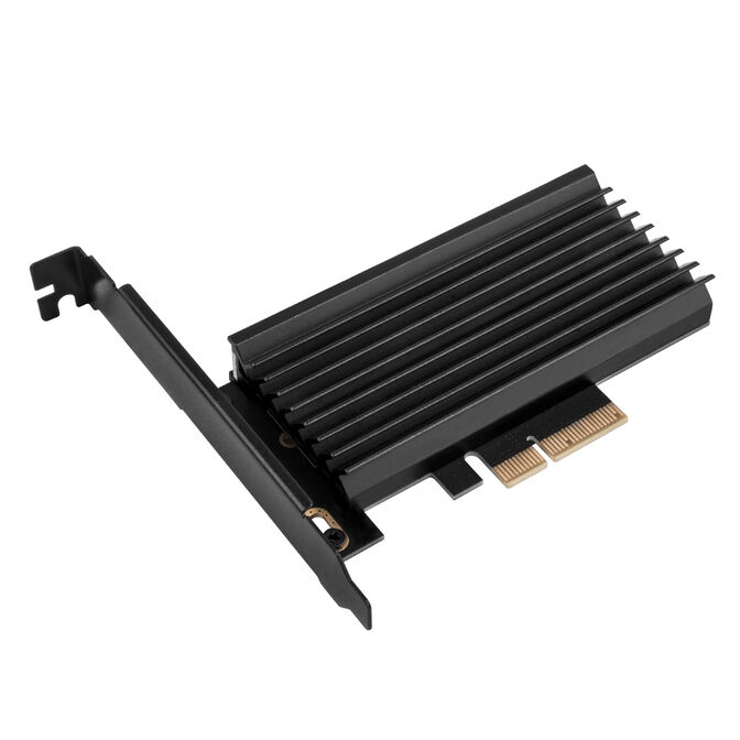 SilverStone SST-ECM24-ARGB - PCI-E Gen4 Erweiterungskarte zu M.2 (NGFF) - mit K&uuml;hler, ARGB image number 1