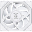 Lian Li UNI FAN TL Wireless LCD L&uuml;fter, ARGB, PWM, 3er-Pack inkl. Controller - Reverse Blade, 120 mm, wei&szlig; image number null
