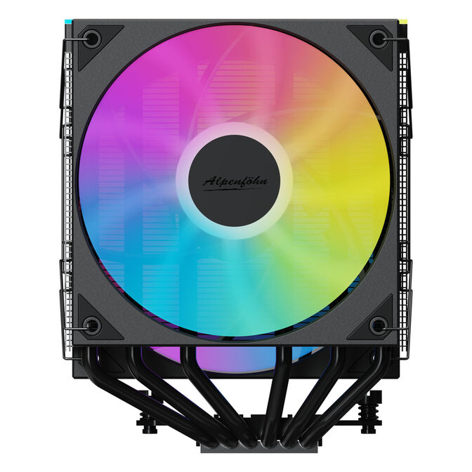 Alpenf&ouml;hn Matterhorn 2 Aurora Max CPU Cooler, 250 W TDP, Dual-Tower, 2x 120 mm PWM, ARGB &ndash; Black image number 2