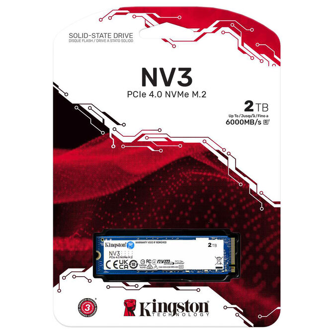 Kingston NV3 NVMe-SSD, PCIe 4.0, M.2 Typ 2280 - 2 TB image number 2