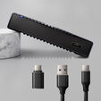AXAGON EE25-GTR USB-C 3.2 Gen 2 - SATA 6G, 2.5" externes Festplattengeh&auml;use, geriffelt - schwarz image number null