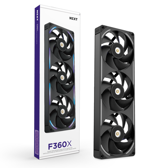 NZXT Performance F360X Einzelrahmenl&uuml;fter, aRGB, LCP-Rahmen - schwarz, 360mm image number 16