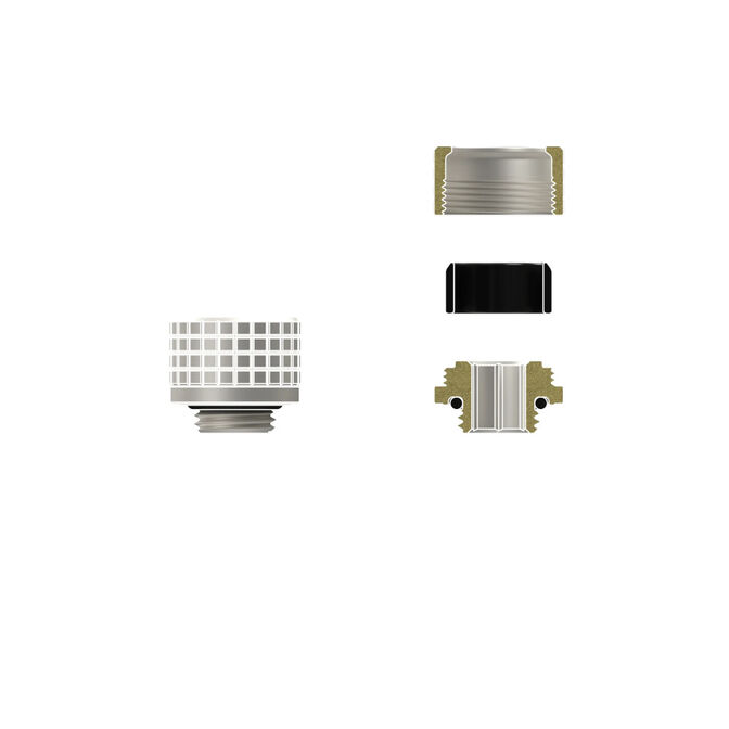 Thermal Grizzly DeltaMate Fitting, Brass, G1/4&rdquo; Thread - Nickel, HT14 image number 1