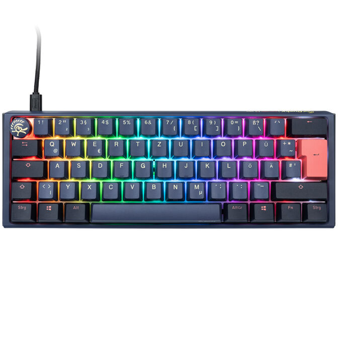 Ducky One 3 Cosmic Blue Mini Gaming Keyboard, RGB LED - MX-Blue image number 1