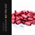 MDPC-X Pre-Cut Schrumpfschlauch 4:1 Small - Light-Red, 50 St&uuml;ck image number null