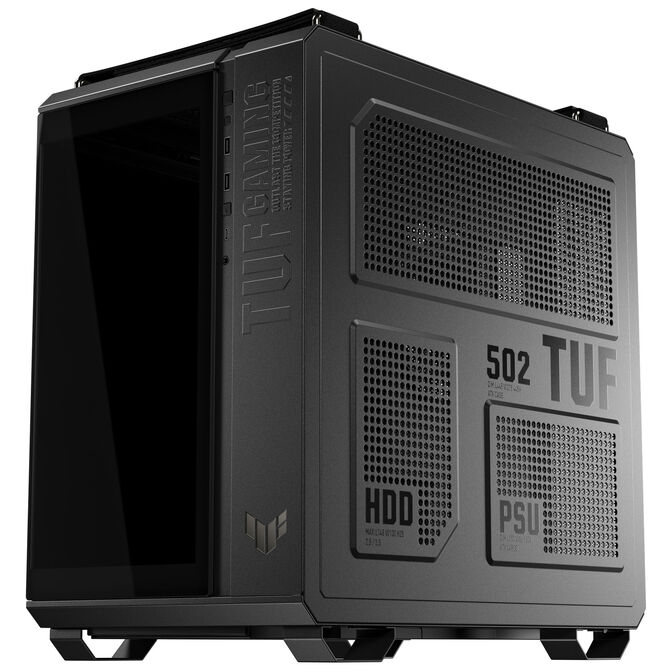 ASUS TUF Gaming GT502 Horizon PC-Geh&auml;use, Midi-Tower, ATX, Tempered Glass - schwarz image number 4
