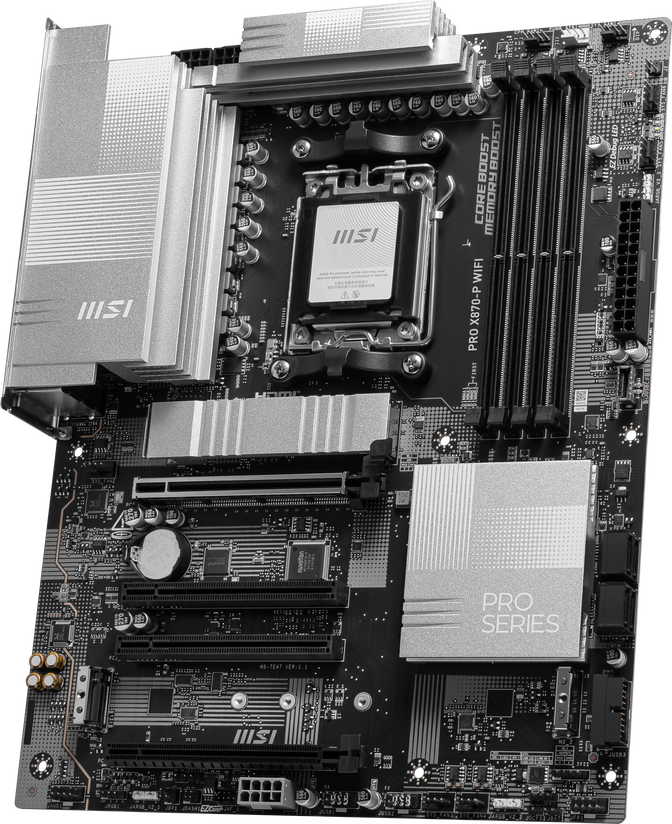 MSI Pro X870-P WiFi motherboard, Socket AM5, AMD X870, ATX, DDR5 image number 2